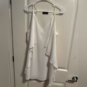Fabrik White Sleeveless Mini Dress